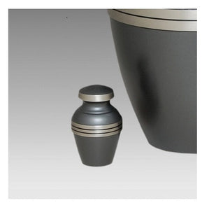 Ashen Slate & Pewter Cremation Urn - ExquisiteUrns