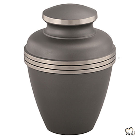 Ashen Slate & Pewter Cremation Urn - ExquisiteUrns