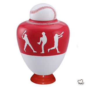 Cincinnati Reds Inspired Baseball Sports Cremation Urn