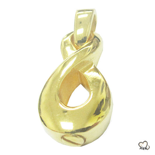 Infinity Cremation Jewelry - Gold Plated - ExquisiteUrns