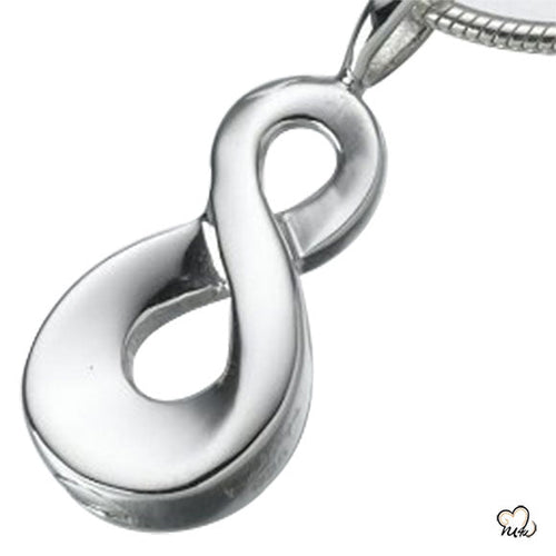 Infinity Keepsake Silver Cremation Jewelry For Ashes - ExquisiteUrns
