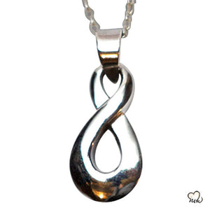 Infinity Keepsake Silver Cremation Jewelry For Ashes - ExquisiteUrns