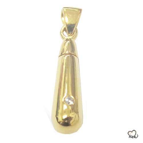 Tear Drop Cremation Jewelry - Gold Plated - ExquisiteUrns