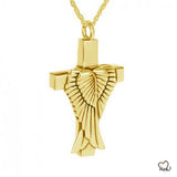 Angel Wings Cremation Pendant - Urn Necklace -Cremation Necklace - Lockets For Ashes- ExquisiteUrns
