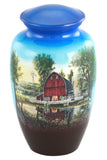 Red Barn Homestead Adult Cremation Urn - ExquisiteUrns