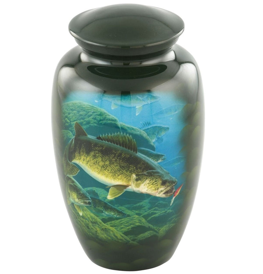Gone Fishing Adult Cremation Urn - ExquisiteUrns