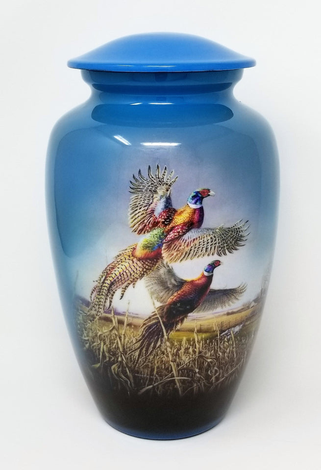 Flying Pheasant Adult Cremation Urn - ExquisiteUrns