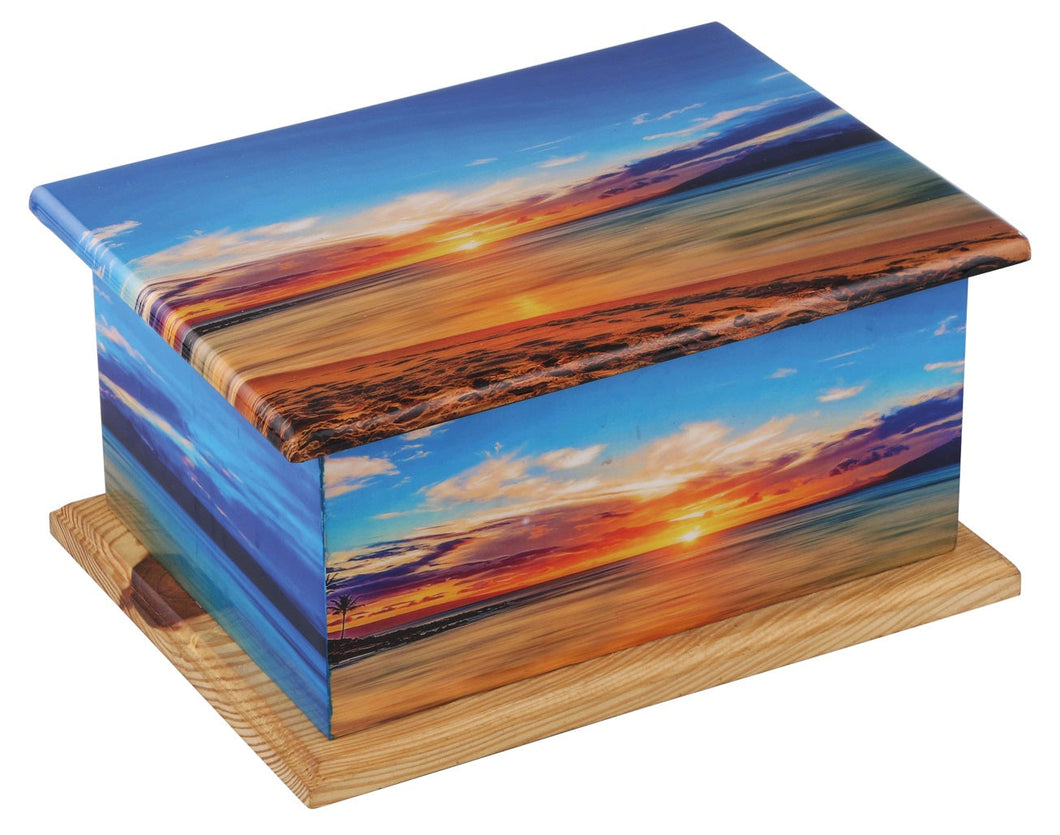 Sunset Wooden Wrap Urn - ExquisiteUrns