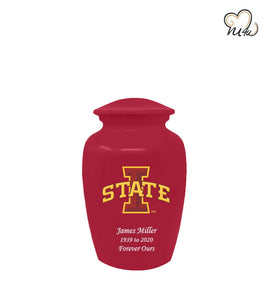 Iowa State University Cyclones College Cremation Urn - Red - ExquisiteUrns
