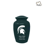 Michigan State University Spartans College Cremation Urn - Green - ExquisiteUrns