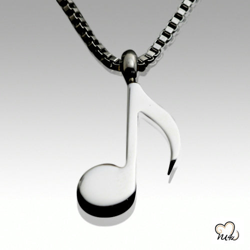 Musical Note Pendant, Cremation Pendant - ExquisiteUrns