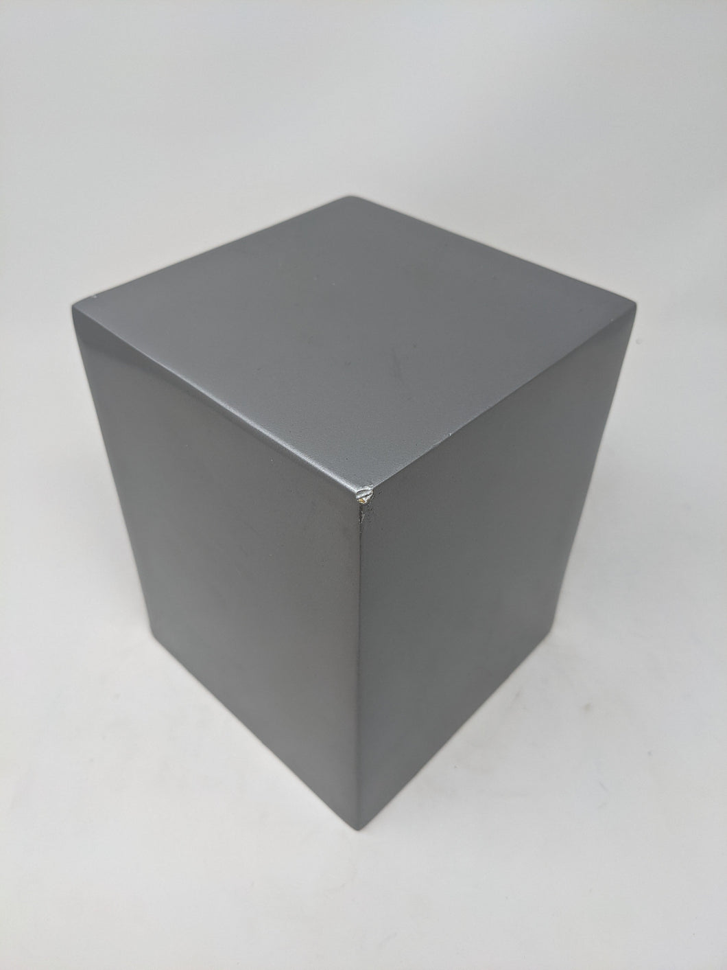 Scratch & Dent Classic Silver Square Adult Cremation Urn - ExquisiteUrns