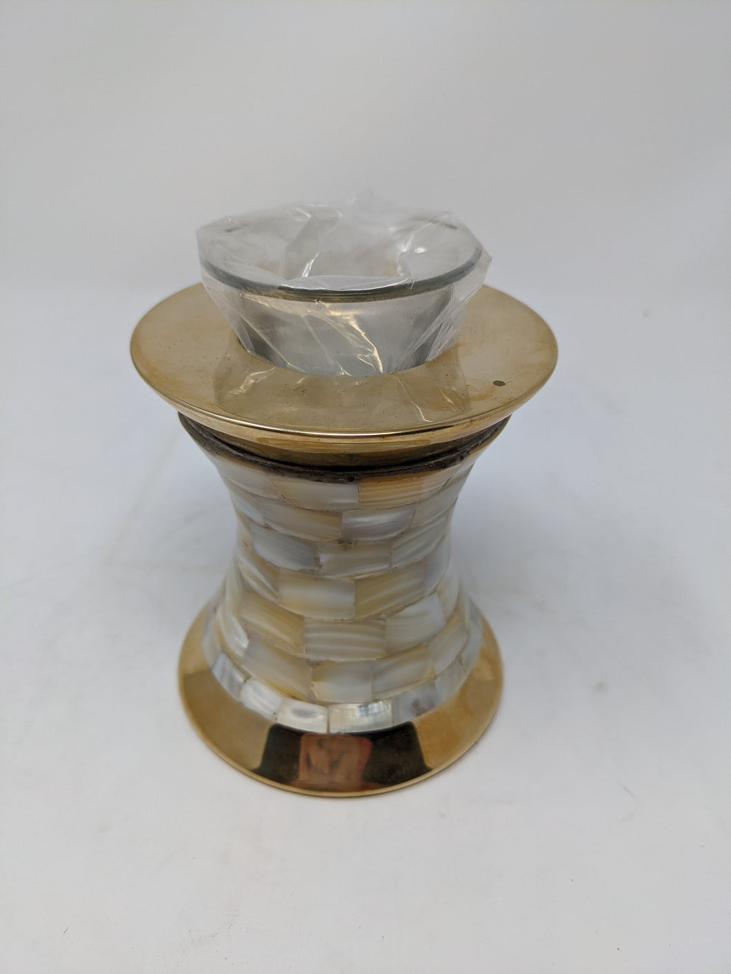 Scratch & Dent Mother of Pearl and Gold Tealight Candle