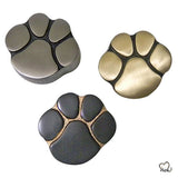 Pet Keepsake Urn - Paw Print Pet Urn - Custom Urn for Pet Ashes in Slate, Gold, and Pewter -  ExquisiteUrns