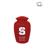 Red North Carolina State Wolfpack University College Cremation Urn - ExquisiteUrns