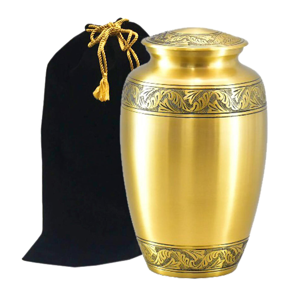 Classic Brass Cremation Urn - ExquisiteUrns