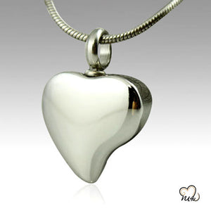 Tear Drop Heart Stainless Steel Cremation Keepsake Pendant, Cremation Pendant - ExquisiteUrns