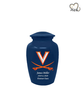 University of Virginia Cavaliers College Cremation Urn - Blue - ExquisiteUrns