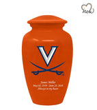 University of Virginia Cavaliers College Cremation Urn - Orange - ExquisiteUrns