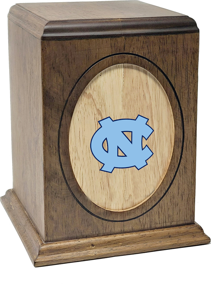 University of North Carolina Tar Heels College Cremation Urn - Light Blue
