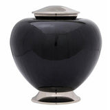 Baroque Cremation Urn for Ashes in Grey and Silver - Exquisite Urns