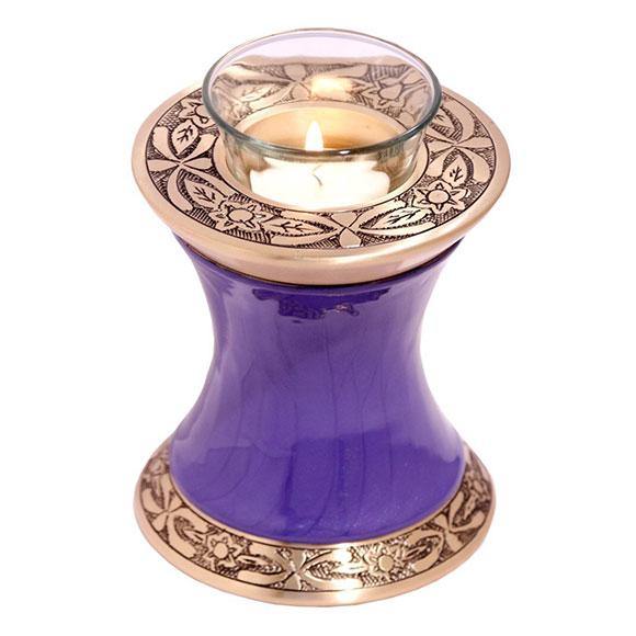 Baroque Tealight Urn in Purple - Exquisite Urns