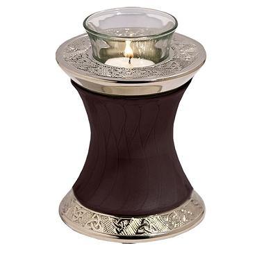 Baroque Tealight Urn Black - Exquisite Urns
