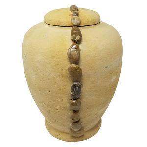 Beaded Strings Biodegradable Urn for Ashes in Sand - Exquisite Urns
