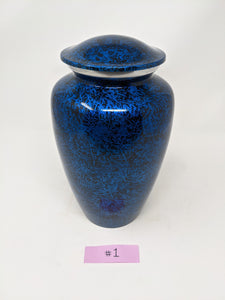 Scratch & Dent Blue & Black Adult Urn - ExquisiteUrns