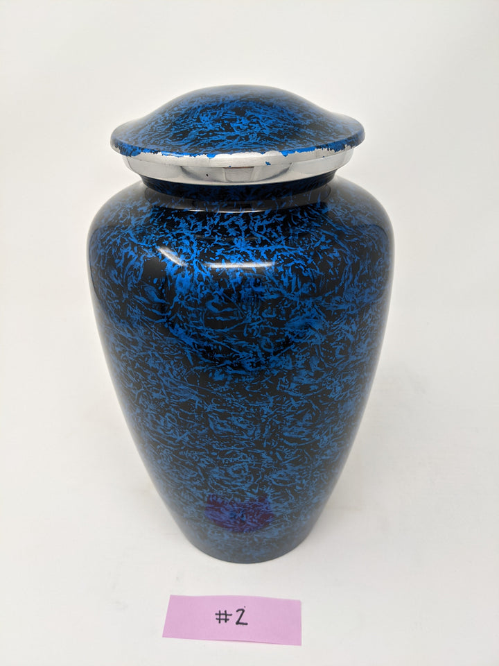 Scratch & Dent Blue & Black Adult Urn - ExquisiteUrns