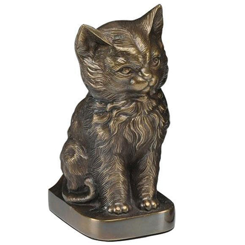 Cat Figurine Pet Urn in Bronze - Exquisite Urns