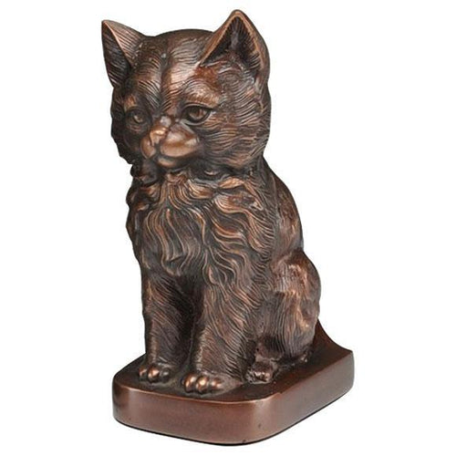 Cat Figurine Pet Urn in Copper - Exquisite Urns