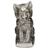 Cat Figurine Pet Urn in Silver - Exquisite Urns