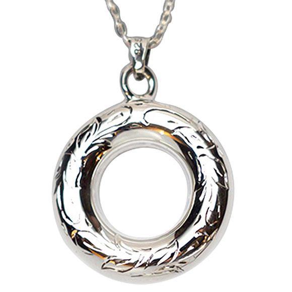 Circle Of Life Silver Cremation Jewelry for Ashes - Exquisite Urns