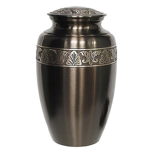 Classic Leaf Metallic Cremation Urn - Exquisite Urns