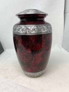 Scratch & Dent Crimson & Black Adult Cremation Urn - ExquisiteUrns