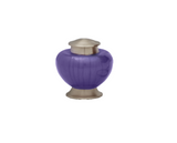 Baroque Cremation Urn for Ashes in Purple